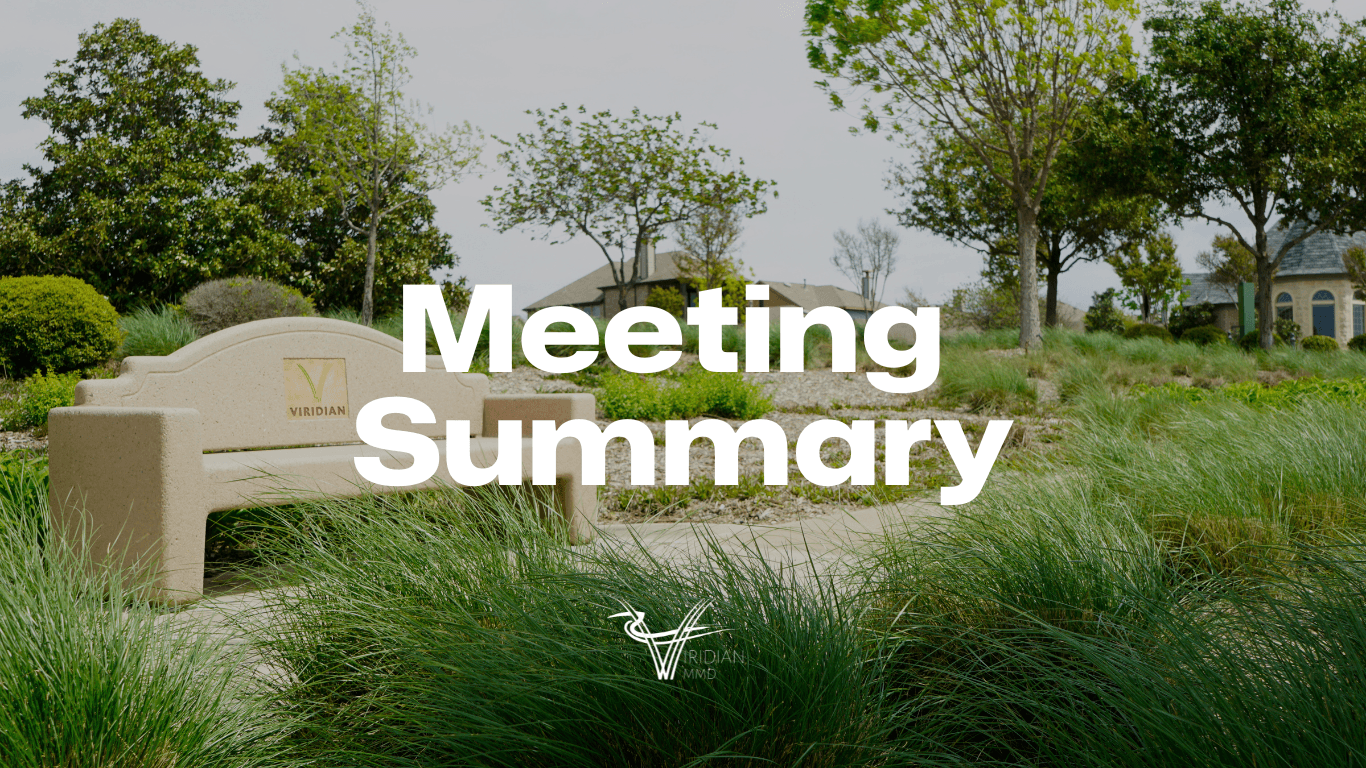 Viridian Meeting Summary